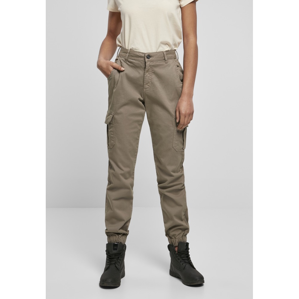 Urban Classics - High Waist Pantalon cargo - Beige